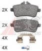 MERCE 0064206320 Brake Pad Set, disc brake